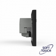 Розетка 1-м СП Pixel IP20 с заземл. с 2-мя заряд. устр. USB тип A+C механизм карбон TOKOV ELECTRIC TKE-PX-R1U2AC-C14 TKE-PX-R1U2AC-C14