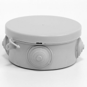 Коробка распределительная ОП 85х40мм 4 каб. вводов IP54 сер. (круг.) TOKOV ELECTRIC TKE-KR-85-40-C06 TKE-KR-85-40-C06