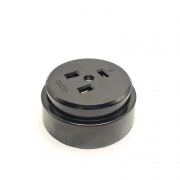 Разъем РШ-ВШ ОП 32А 250В 2P+PE кругл. черн. TOKOV ELECTRIC TKL-OVOP-2P+PE-C05 TKL-OVOP-2P+PE-C05