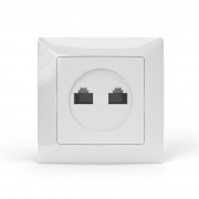 Розетка компьютерная 2-м СП AVA в сборе бел. TOKOV LIGHT TKL-AV-RC2-C01 TKL-AV-RC2-C01