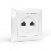 Розетка компьютерная 2-м СП AVA в сборе бел. TOKOV LIGHT TKL-AV-RC2-C01 TKL-AV-RC2-C01