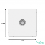 Розетка телевизионная оконечная TV ArtGallery 1дБ механизм лотос SE GAL001391 GAL001391