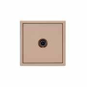 Розетка телевизионная оконечная TV ArtGallery 1дБ механизм песочн. SE GAL001291 GAL001291