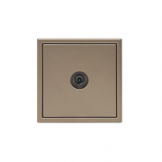 Розетка телевизионная оконечная TV ArtGallery 1дБ механизм шампань SE GAL000591 GAL000591