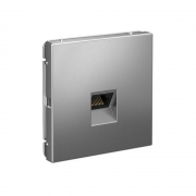 Розетка компьютерная ArtGallery RJ45 кат.6A механизм сталь SE GAL000986 GAL000986