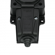 Колодка удлинителя 2-м MultiSet 16А 250В IP44 с заземл. каучук черн. SE MST4102BK MST4102BK