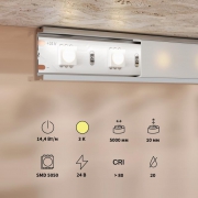 Лента светодиодная 24В 5050 14.4Вт/м 3000К IP20 (уп.5м) Maytoni 201189 201189