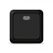 Выключатель 1-кл. ОП Олимп 10А IP20 с подсветкой черн. Universal 2212 2212