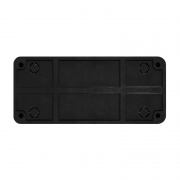 Розетка 3-м ОП Олимп 16А IP20 без заземл. черн. Universal 2217 2217