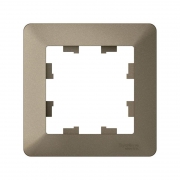 Рамка 1-м AtlasDesign Air шампань/дым. черн. SE ATN220501 ATN220501