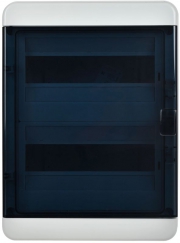 Корпус КМПн-24 TEKFOR IP65 черн. прозр. дверь пластик. IEK TF5-KP72-N-24-65-K03-K02 TF5-KP72-N-24-65-K03-K02