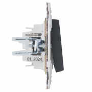 Выключатель 1-кл. SKANDY 10А SK-V01G графит IEK SK-V10-0-10-K53 SK-V10-0-10-K53