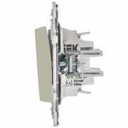 Выключатель проходной 1-кл. SKANDY 10А SK-V02B беж. IEK SK-V12-0-10-K10 SK-V12-0-10-K10