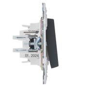 Выключатель проходной 1-кл. SKANDY 10А SK-V02G графит IEK SK-V12-0-10-K53 SK-V12-0-10-K53