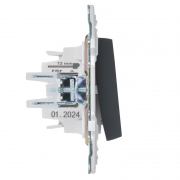 Выключатель 1-кл. SKANDY 10А SK-V07G с индикацией графит IEK SK-V10-1-10-K53 SK-V10-1-10-K53