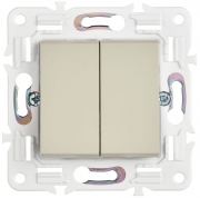 Выключатель 2-кл. SKANDY 10А SK-V04B беж. IEK SK-V20-0-10-K10 SK-V20-0-10-K10