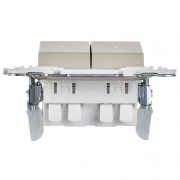 Выключатель проходной 2-кл. SKANDY 10А SK-V10B с индикацией беж. IEK SK-V22-1-10-K10 SK-V22-1-10-K10