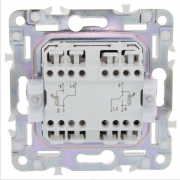 Выключатель проходной 2-кл. SKANDY 10А SK-V10G с индикацией графит IEK SK-V22-1-10-K53 SK-V22-1-10-K53