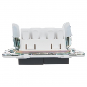 Выключатель проходной 2-кл. SKANDY 10А SK-V10G с индикацией графит IEK SK-V22-1-10-K53 SK-V22-1-10-K53