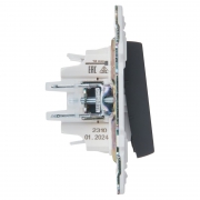 Выключатель 3-кл. SKANDY 10А SK-V11G графит IEK SK-V30-0-10-K53 SK-V30-0-10-K53