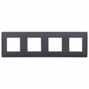 Рамка 4-м SKANDY SK-F04G графит IEK SK-M42-K53 SK-M42-K53