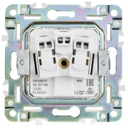 Розетка 1-м SKANDY 16А IP44 с заземл. защ. шторки с крышкой SK-R11G графит IEK SK-R16-16-44-K53 SK-R16-16-44-K53