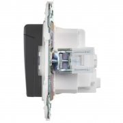 Розетка 1-м SKANDY 16А IP44 с заземл. защ. шторки с крышкой SK-R11G графит IEK SK-R16-16-44-K53 SK-R16-16-44-K53