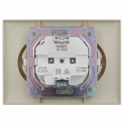 Розетка 2-м SKANDY 16А с заземл. без защ. шторок в сборе SK-R08B беж. IEK SK-R21-16-K10-F SK-R21-16-K10-F