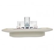 Розетка 2-м SKANDY 16А с заземл. без защ. шторок в сборе SK-R08B беж. IEK SK-R21-16-K10-F SK-R21-16-K10-F