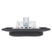 Розетка 2-м SKANDY 16А с заземл. защ. шторки в сборе SK-R07G графит IEK SK-R24-16-K53-F SK-R24-16-K53-F