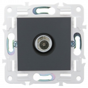 Розетка TV оконечная SKANDY SK-A12G графит IEK SK-A10-O-K53 SK-A10-O-K53