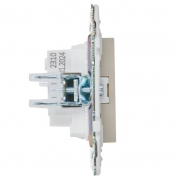 Розетка SKANDY 10А без заземл. без защ. шторок SK-R02B беж. IEK SK-R10-10-K10 SK-R10-10-K10