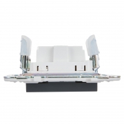 Розетка SKANDY 10А без заземл. без защ. шторок SK-R02G графит IEK SK-R10-10-K53 SK-R10-10-K53