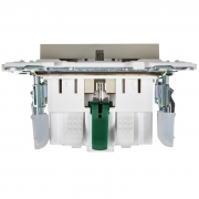 Розетка SKANDY 16А с заземл. защ. шторки безвинт. крепл. SK-R06B беж. IEK SK-R14-16-1-K10 SK-R14-16-1-K10