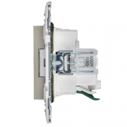 Розетка SKANDY 16А с заземл. защ. шторки безвинт. крепл. SK-R06B беж. IEK SK-R14-16-1-K10 SK-R14-16-1-K10