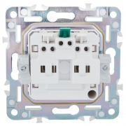 Розетка SKANDY 16А с заземл. защ. шторки безвинт. крепл. SK-R06G графит IEK SK-R14-16-1-K53 SK-R14-16-1-K53