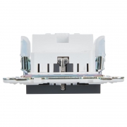 Розетка SKANDY 16А с заземл. защ. шторки безвинт. крепл. SK-R06G графит IEK SK-R14-16-1-K53 SK-R14-16-1-K53