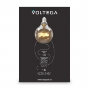 Лампа светодиодная филаментная Loft 271 G125 4Вт 2500К E27 Voltega 8553 8553