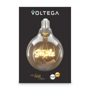 Лампа светодиодная филаментная Loft 271 G125 4Вт 2500К E27 Voltega 8553 8553