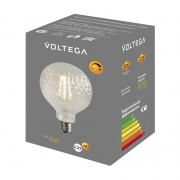 Лампа светодиодная филаментная Loft 271 YX-G125175LFFEC01 4Вт 2200К E27 DIM Voltega 8574 8574