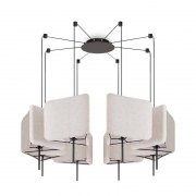 Светильник подвесной Bricola 8х40Вт E14 IP20 Freya FR5511PL-08B FR5511PL-08B