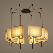 Светильник подвесной Bricola 8х40Вт E14 IP20 Freya FR5511PL-08B FR5511PL-08B