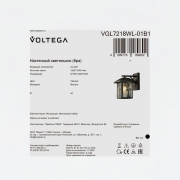 Светильник Saga 1х40Вт E27 IP44 бра настен. Voltega VGL7218WL-01B1 VGL7218WL-01B1