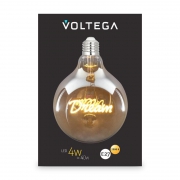 Лампа светодиодная Loft Led G125 4Вт 2500К E27 Voltega 8552 8552