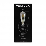 Лампа светодиодная Loft Led ST64 4Вт 3000К E27 Voltega 8512 8512