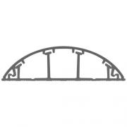 Кабель-канал 70х16 L2000 напольный сер. RAL 7046 KK-70-16-FG Эра Б0061690 Б0061690