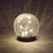 Светильник садовый ERASF012-24 Шар на солнечной батарее 15 LED 15см Эра Б0044232 Б0044232