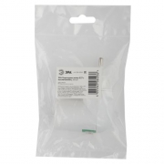 Переходник E27-S вилка-E27 с выкл. бел. ЭРА Б0027981 Б0027981