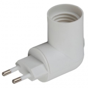 Переходник E27-S вилка-E27 с выкл. бел. ЭРА Б0027981 Б0027981