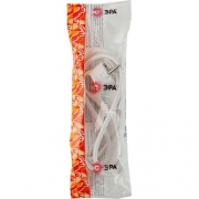 Шнур сетевой с вилкой UX-3х0.75-1.5м-W с заземл. ПВС 3х0.75кв.мм 1.5м бел. ЭРА Б0048688 Б0048688